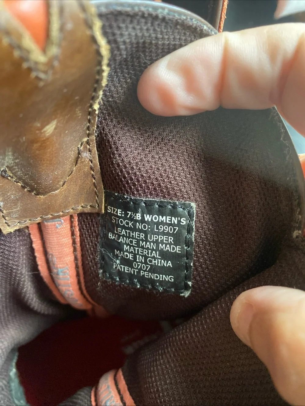 Womans Orange and Brown Western Work Boots